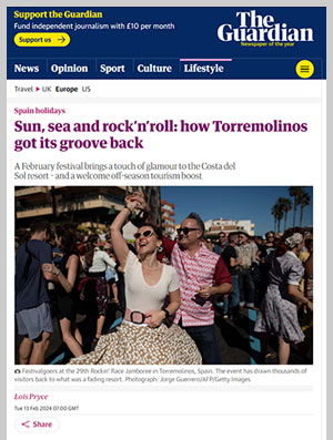 Lois Pryce writes about a rockabilly festival in Torremolinos for The Guardian